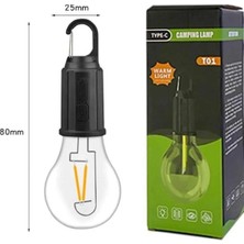Eco Lounge 3 Farklı Mod Led'li Şarjlı Asma Kancalı Kamp Lambası Taşınabilir Ampul
