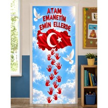 Promisebackdrop2 190X75CM Lastikli Okul Sınıfları Kapı Giydirme, 29 Ekim Cumhuriyet Bayramı, Kumaş Kapı Giydirme, Sınıf Kapısı, Okul Etkinlik Kapı Giydirme