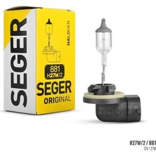 Seger 208246 Ampul H27W/2 881 12V 27W PGJ13 Eğri Soket Standart Yenileme 3.500K Standart Işık
