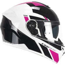 Shiro Cgm 568S Ber Sport Çene Açılır Kask Siyah/fuşya-Xl