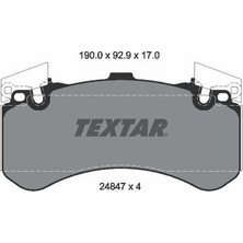 Textar 2484701 Fren Balatası Ön A6 A7 A8 12> 37342VV