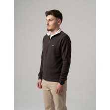 Felvino Erkek Premium Yarım Fermuarlı Yaka Detaylı Pike Sweatshirt