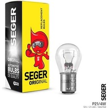 Seger 208659 Ampul P21/4W 12V 21/4W 1016 BAZ15D Standart Yenileme