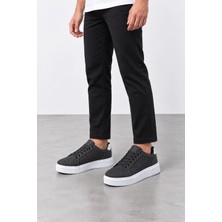 Ht Hotin Astrum Erkek Bağcıklı Günlük Sneaker Spor Ayakkabı - Füme