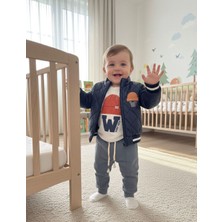 Erkek Bebek Montlu 3lü Takım