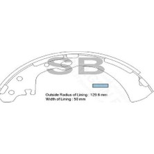 Sangsin SA172 Arka Balata Kampana Nissan D22 Pick Up 2WD 98 Terrano I 87 069022810