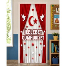 Promisebackdrop2 190X75CM Lastikli Okul Sınıfları Kapı Giydirme, 29 Ekim Cumhuriyet Bayramı, Kumaş Kapı Giydirme, Sınıf Kapısı, Okul Etkinlik Kapı Giydirme