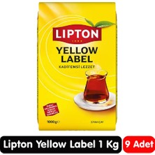 Lipton Yellow Label Siyah Çay 1 kg 9 Paket