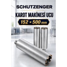 SCHUTZENGER 152X500 mm Elmas Karot Makinesi Delme Ucu Profesyonel Ustalar Için