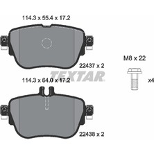 Textar 2243701 Fren Balatası Arka Mercedes W213 257 238 Bm 16 > 0252243716