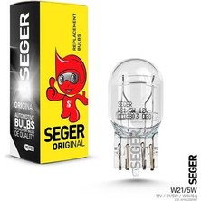 Seger 208987 Ampul WY21/5W 12V 21/5W W3X16Q T20 B. Dipsiz Kaplama Sarı