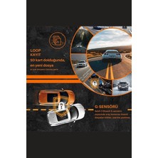 Eco Lounge Wifi 1080P Araç Içi 3 Kameralı LCD Ekranlı Gece Görüşlü , G-Sensör , Geri Görüş Kamera