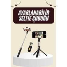 Fantastik Store Cep Telefonu Tripod Standı Manyetik Selfie Sopa Bluetooth Uzaktan Kumandalı
