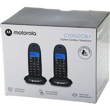 Eco Lounge 2pcs Siyah Dijital Kablosuz - Telsiz Telefon Arayan No Görme 50 Hafıza C-1002CB BX40