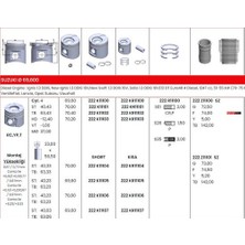 Sonne 222KR11105 Motor Piston Segmanı Agila 1.3 Corsa 1.3 Meriva 1.3 Tigra 1.3 Albea 1.3 Multijet Do