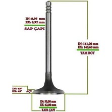 Supar 103217208 Subap Takımı Farklı 0.50 Isuzu Nqr Turkuaz 1070412603