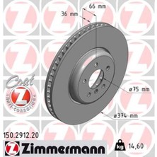 Zimmermann 150.2912.20 Fren Diski 0986479E28 DF6613S 34116785675