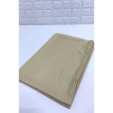 Bezos Çizgili Tek Masa Örtüsü Colber 160X220CM Kahve