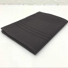 Bezos Çizgili Tek Masa Örtüsü Colber 160X260CM Gri