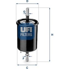 UFI 31.843.00 Yakıt Filtresi DF7741