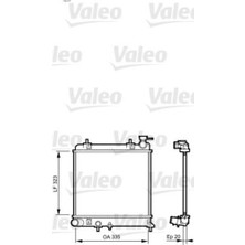 Valeo 734266 Motor Su Radyatörü Hyundai Accent 1.3 1.5 00 05 Manuel 335×317×16 2531029750