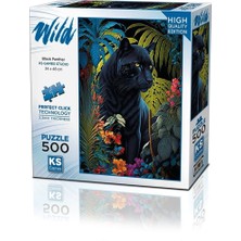 20071 Puzzle 500 Black Panther With A Tropical