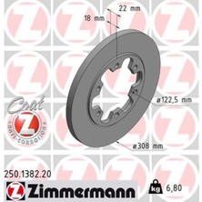 Zimmermann 250.1382.20 Arka Fren Aynası Transit V363 14 Çift Teker 308X18X122.5X22X6DL 0986479D43 18