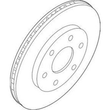 Valeo 497027 Fren Diski Ön Nissan Navara 25LT YD25DDTI Dcı D40 4x2 4x4 04 / Pathfinder 25LT YD25DDTI