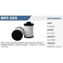 Winkel WFF-569 Mazot Filtresi Albea Doblo Punto Ducato Boxer Astra H Corsa C Combo Antara Captiva 1.