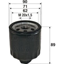 Valeo 586004 Yağ Filtresi Renault Espace Iıı 2.2 Td 12V Laguna I 8200007832