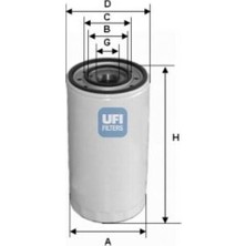 UFI 23.475.00 Yağ Filtresi