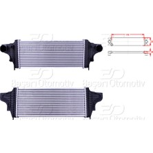 Wisco 311395200 Turbo Radyatörü Intercooler 550X233X50 Mercedes Benz Gl (X164) 320 Cdı 06 12 ml (W16