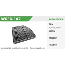 Winkel WCFC-147 Polen Filtresi Mercedes C Klas Koli 36 Ad. 2058350047