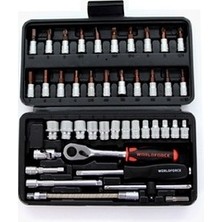 Worldforce 11502 Lokma Takımı 46 Parça S Ultra 1/4 Garaj Ekipmanları Hırdavat