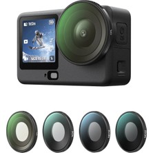 Telesin Osmo Action 6 Için Dişli Montaj Filtre Seti (CPL+ND8+ND16+ND32)