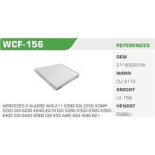 Winkel WCF-156 Polen Filtresi Mercedes Cls Serisi 350 Cdı 320CDI 350 E Serisi Koli 28 Ad. 0013045860