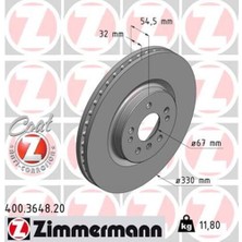 Zimmermann 400.3648.20 Fren Diski Ön Mercedes 4 Matıc W166 C292 W251 1664210012