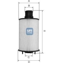 UFI 25.073.02 Yağ Filtresi Discovery 4 L319 1318 Range Rover 3 L322 09>18 Range Rover Sport 2 L494 1