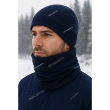 Ritagarcia 2'li Set Yumuşak Polar Bere ve Boyunluk - Ayarlanabilir  Kışlık Takım