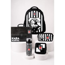 Lisanslı Beşiktaş 3D Kartal Büyük Boy Okul,Saplı Klasör Ve Kalem Çantası,Beslenme Kabı,Matara Seti