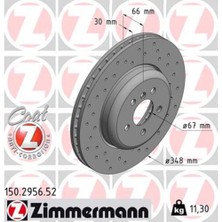 Zimmermann 150.2956.52 Fren Diski Ön Bmw G30 F90 G31 G32 G11 G12 Delıklı 34116860909