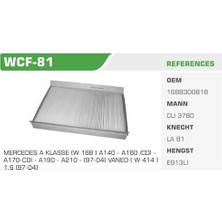 Winkel Wcf-81 Polen Filtresi Mercedes A Class W168 A170 Vaneo 02> Koli 30 Ad. 1688300118