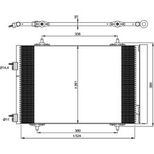 Valeo 814365 Klima Radyatörü Kondanser P508 C5 Iıı DV6C EP6C EP6CDT EP6DT Ölçü 574×361×12 6455.JA