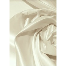 MRC Tekstil Saten Güneşlik Perde Krem Enxboy Seçenekli 1. Kalite Elegant Saten Kumaş