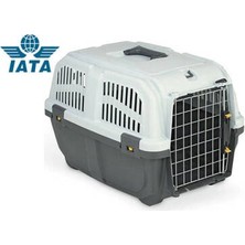 Bezos 3 Iata Tekerleksiz Plastik Kedi ve Köpek Taşıma Kafesi 60X40X39 cm