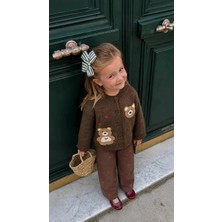 Poala Kids Kız Çocuk Teddy Brown Takım