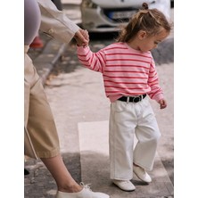 Poala Kids Kız Çocuk Çizgili Sweat