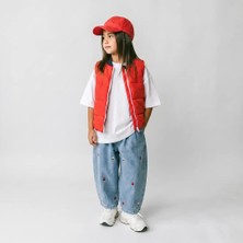 Poala Kids Kız Çocuk Çilekli Balloon Jeans