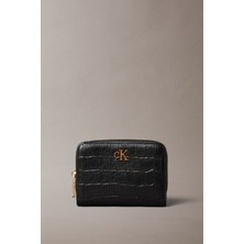 Calvin Klein Ck Croc Medıum Flap Zıp Around