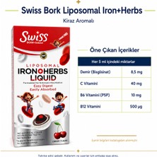 Bezos Swiss Bork Liposomal Iron + Herbs Kiraz Aromalı Sıvı Takviye
